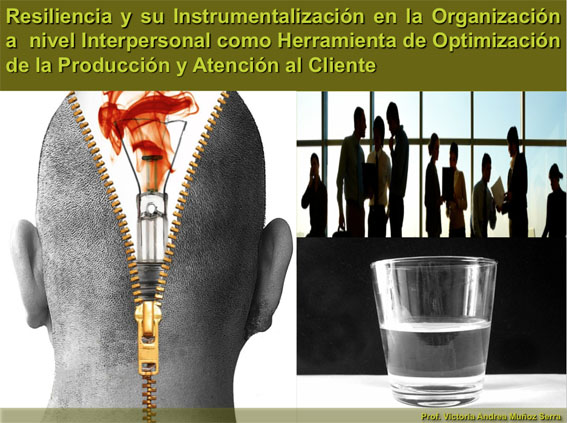 Resiliencia y su Instrumentalización en la  Organización a  nivel Interpersonal como Herramienta de Optimización de la Producción y Atención al Cliente 